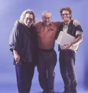 Jerry Garcia, Ken Nordine and Tom Waits in San Rafael, 1993