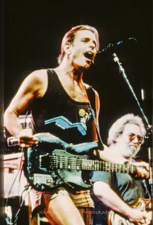 grateful dead guitarists bob weir jerry garcia LA 1990