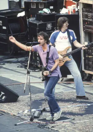 grateful dead guitarists bob weir +  phil lesh greek theatre berkeley 7/13/1984