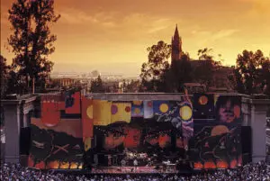 Grateful Dead play next to last show at Greek Theatre Berkeley CA