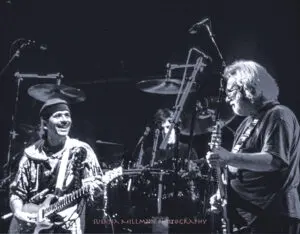 Carlos Santana and Jerry Garcia at Grateful Dead Chinese New Years show 1/26/93